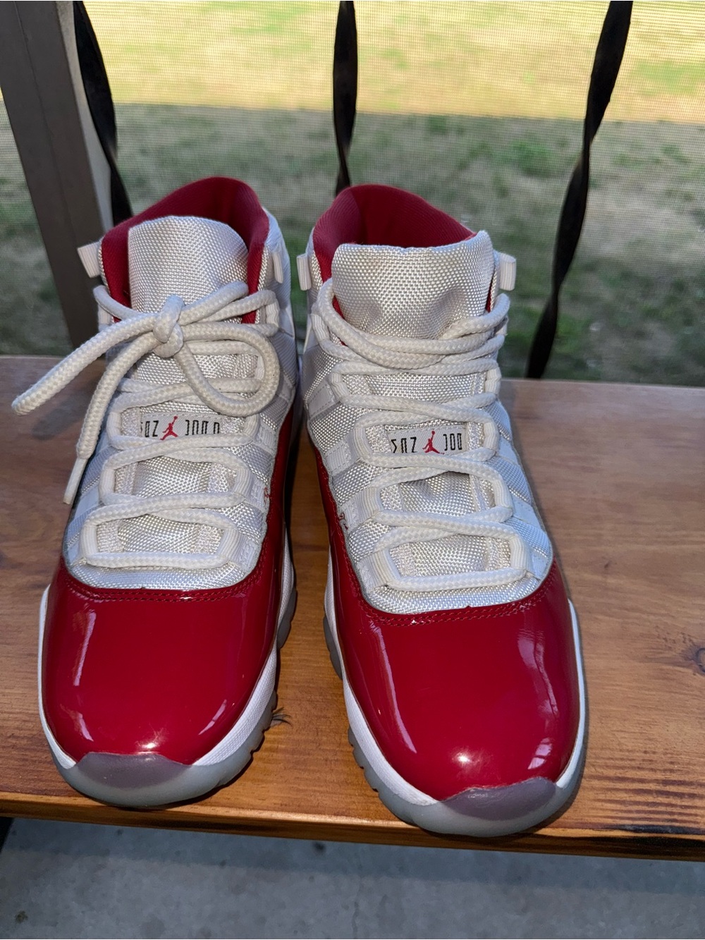 Women's Jordan 11’S Retro Sneakers Red and White